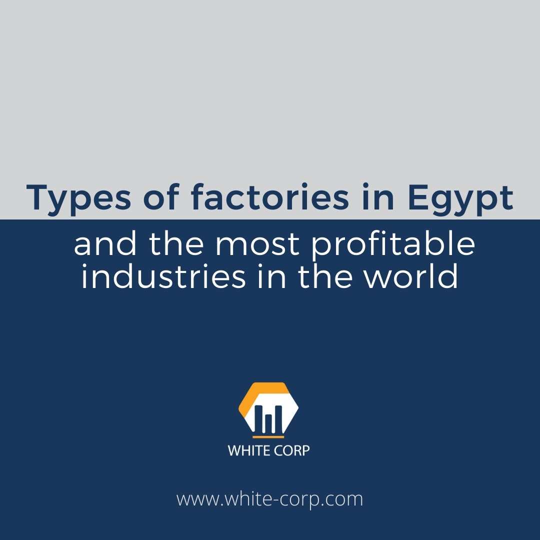 Types of factories in Egypt and the most profitable industries in the world